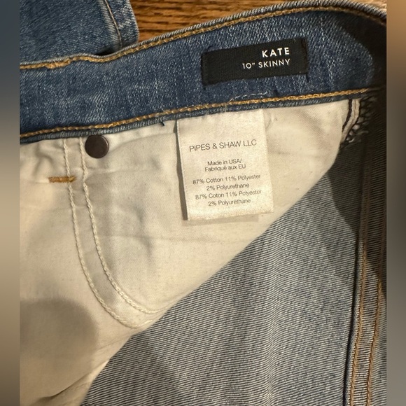 Veronica Beard Kate 10” Skinny Jena Retro Blue size 26 - Picture 4 of 5